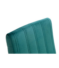 DIEGO 2 krzesło czarny / tap. velvet pikowany Pasy - MONOLITH 37 (ciemny zielony) (1p2szt)