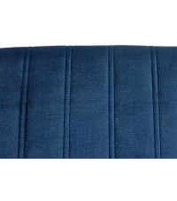 DIEGO 2 krzesło czarny / tap. velvet pikowany Pasy - MONOLITH 77 (granatowy) (1p2szt)