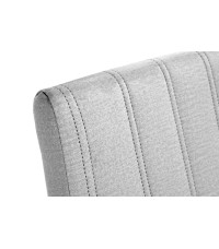 DIEGO 2 krzesło czarny / tap. velvet pikowany Pasy - MONOLITH 85 (jasny popiel) (1p2szt)