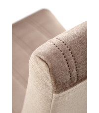 DIEGO 3 krzesło dąb miodowy / tap. velvet pikowany Pasy - MONOLITH 09 (j. brąz) (1p2szt)