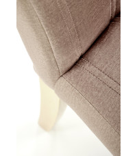 DIEGO 3 krzesło dąb miodowy / tap. velvet pikowany Pasy - MONOLITH 09 (j. brąz) (1p2szt)