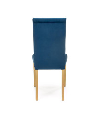 DIEGO 3 krzesło dąb miodowy / tap. velvet pikowany Pasy - MONOLITH 77 (granatowy) (1p2szt)