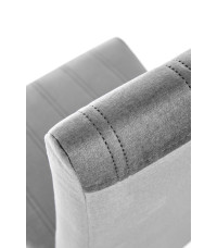 DIEGO 3 krzesło dąb miodowy / tap. velvet pikowany Pasy - MONOLITH 85 (jasny popiel) (1p2szt)