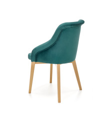 TOLEDO 2 krzesło dąb miodowy / tap. MONOLITH 37 (ciemny zielony) (1p1szt)