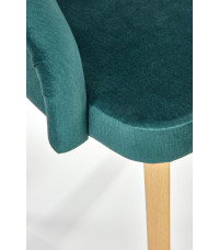 TOLEDO 2 krzesło dąb miodowy / tap. MONOLITH 37 (ciemny zielony) (1p1szt)