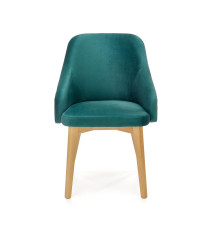 TOLEDO 2 krzesło dąb miodowy / tap. MONOLITH 37 (ciemny zielony) (1p1szt)