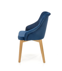 TOLEDO 2 krzesło dąb miodowy / tap. MONOLITH 77 (granatowy) (1p1szt)