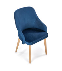 TOLEDO 2 krzesło dąb miodowy / tap. MONOLITH 77 (granatowy) (1p1szt)