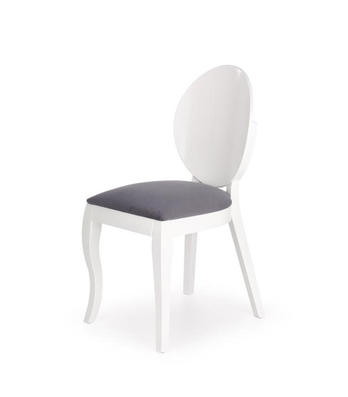 VERDI krzesło biało-popielate (1p2szt)