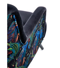 PAGONI fotel wypoczynkowy czarny (tkanina Bluvel 19) (1p1szt)