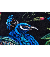 PAGONI fotel wypoczynkowy granatowy / czarny (tkanina Bluvel 86) (1p1szt)