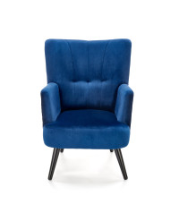 PAGONI fotel wypoczynkowy granatowy / czarny (tkanina Bluvel 86) (1p1szt)