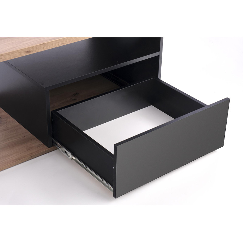 PANTERA ława kolor dąb wotan/czarny (1p1szt)