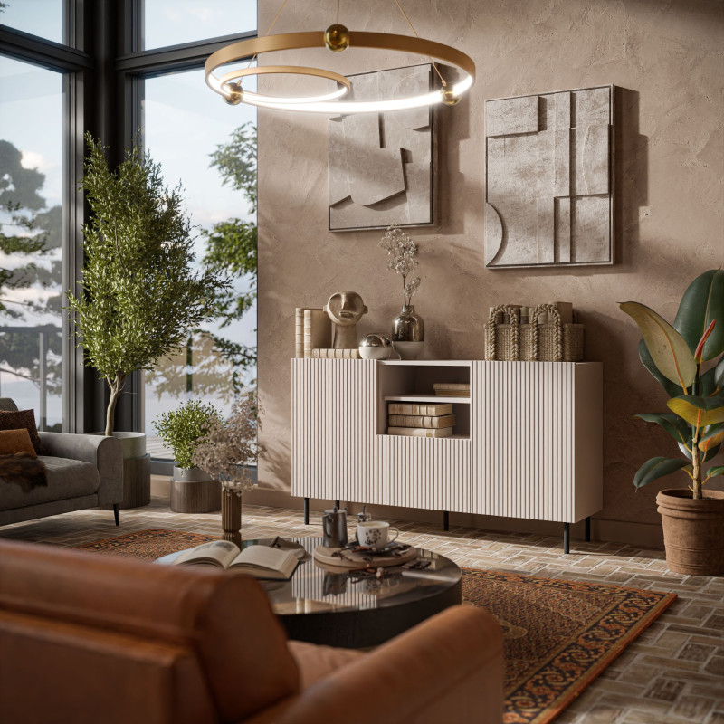 PAXOS KM-1 komoda, kolor: kaszmir - czarny (2p1szt)