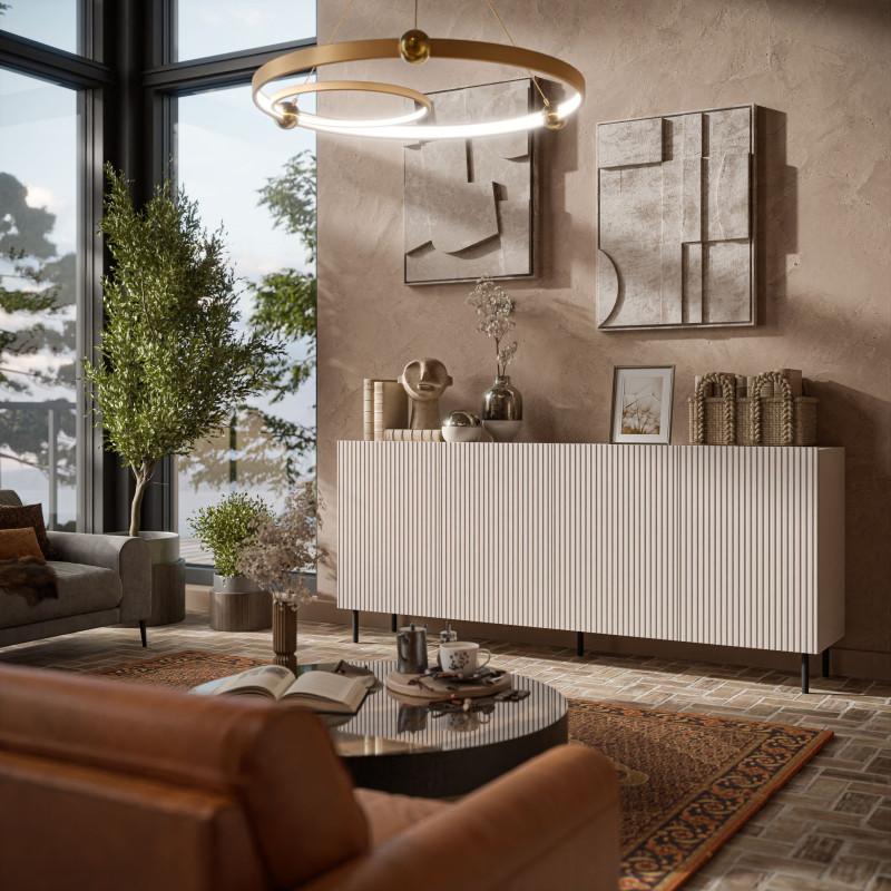 PAXOS KM-2 komoda, kolor: kaszmir - czarny (2p1szt)