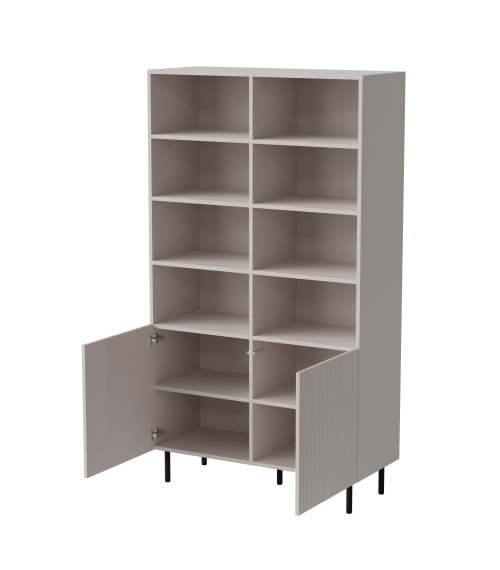 PAXOS REG-1 regał, kolor: kaszmir - czarny (2p1szt)