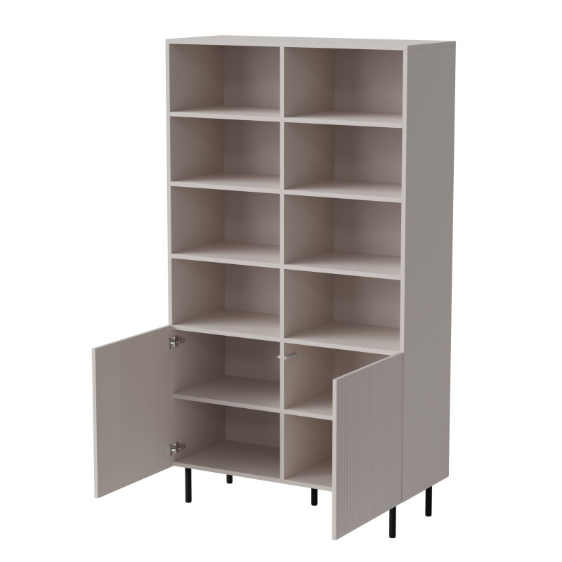 PAXOS REG-1 regał, kolor: kaszmir - czarny (2p1szt)