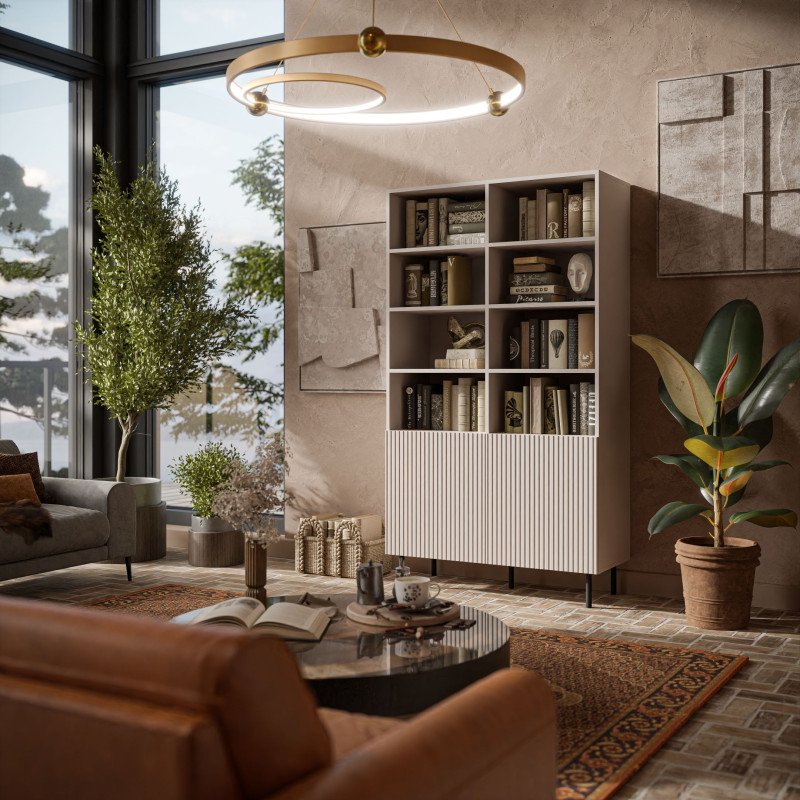 PAXOS REG-1 regał, kolor: kaszmir - czarny (2p1szt)