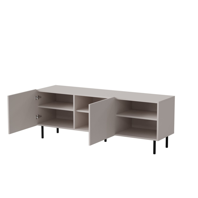 PAXOS RTV-1 TV stolik RTV 150 cm, kolor: kaszmir - czarny (2p1szt)