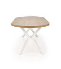 PERONI stół rozkładany dąb złoty - biały (2p1szt)