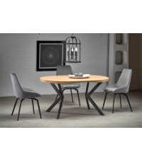 PERONI stół rozkładany dąb złoty - czarny (2p1szt)