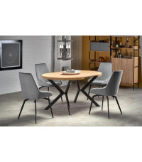 PERONI stół rozkładany dąb złoty - czarny (2p1szt)