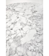 PERONI stół rozkładany biały marmur - czarny (2p1szt)