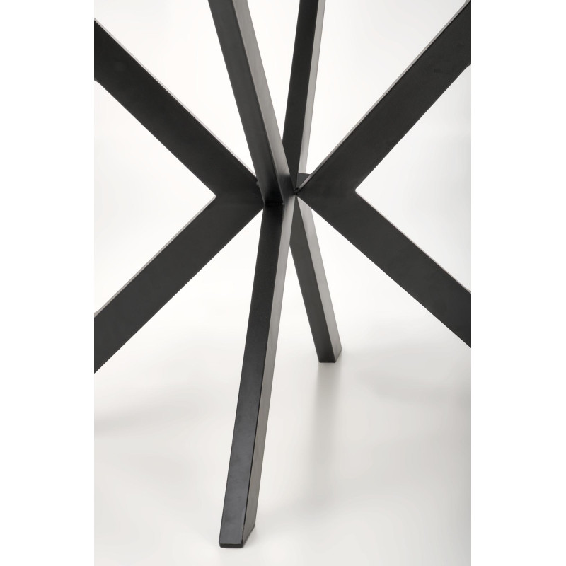 PERONI stół rozkładany biały marmur - czarny (2p1szt)