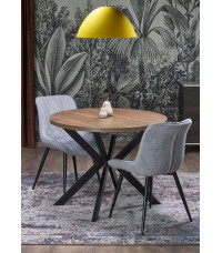 PERONI stół rozkładany orzech - czarny (2p1szt)