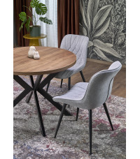 PERONI stół rozkładany orzech - czarny (2p1szt)