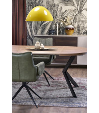 PERONI stół rozkładany orzech - czarny (2p1szt)