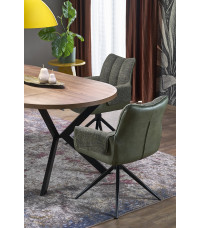 PERONI stół rozkładany orzech - czarny (2p1szt)