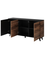 RANDOM KM-1 komoda dąb wotan/czarny (2p1szt)