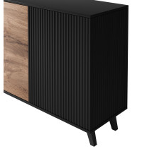 RANDOM KM-1 komoda dąb wotan/czarny (2p1szt)