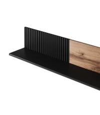 RANDOM P-1 półka wisząca dąb wotan/czarny (1p1szt)