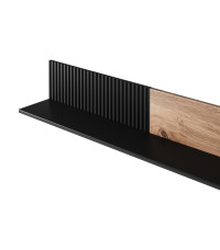 RANDOM P-2 półka wisząca dąb wotan/czarny (1p1szt)