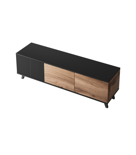 RANDOM RTV-1 stolik RTV 150 cm dąb wotan/czarny (2p1szt)