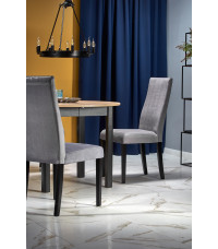 RINGO stół kolor blat dąb artisan, nogi - czarny (102-142x102x76 cm) (2p1szt)