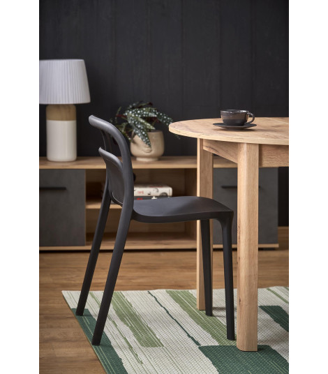 RINGO stół kolor blat dąb craft, nogi - dąb craft (102-142x102x76 cm) (2p1szt)