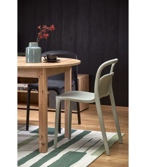 RINGO stół kolor blat dąb craft, nogi - dąb craft (102-142x102x76 cm) (2p1szt)