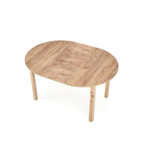 RINGO stół kolor blat dąb craft, nogi - dąb craft (102-142x102x76 cm) (2p1szt)