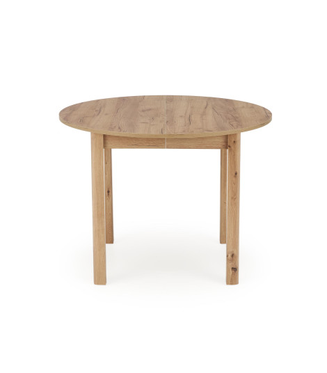RINGO stół kolor blat dąb craft, nogi - dąb craft (102-142x102x76 cm) (2p1szt)