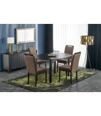 RINGO stół kolor blat czarny, nogi - czarny (102-142x102x76 cm) (2p1szt)