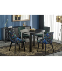 RINGO stół kolor blat czarny, nogi - czarny (102-142x102x76 cm) (2p1szt)