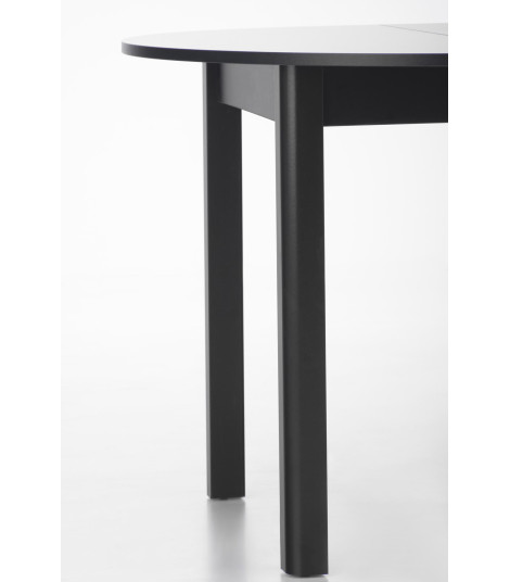 RINGO stół kolor blat czarny, nogi - czarny (102-142x102x76 cm) (2p1szt)