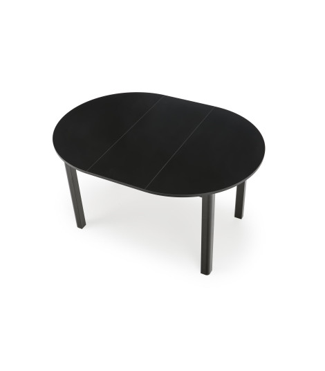 RINGO stół kolor blat czarny, nogi - czarny (102-142x102x76 cm) (2p1szt)
