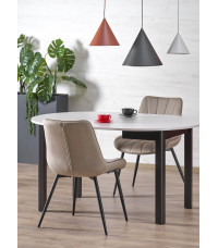 RINGO stół kolor blat kaszmir, nogi - czarny (102-142x102x76 cm) (2p1szt)