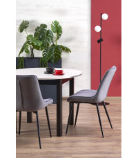 RINGO stół kolor blat kaszmir, nogi - czarny (102-142x102x76 cm) (2p1szt)