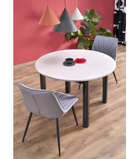 RINGO stół kolor blat kaszmir, nogi - czarny (102-142x102x76 cm) (2p1szt)