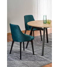 RUBEN stół kolor blat - dąb artisan, nogi - czarny (102-142x102x75 cm) (2p1szt)